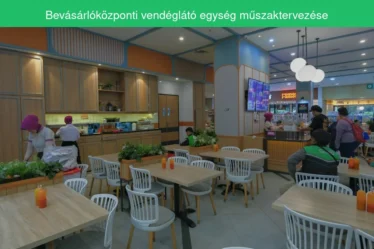 Bevásárlóközponti vendéglátó egység műszaktervezése